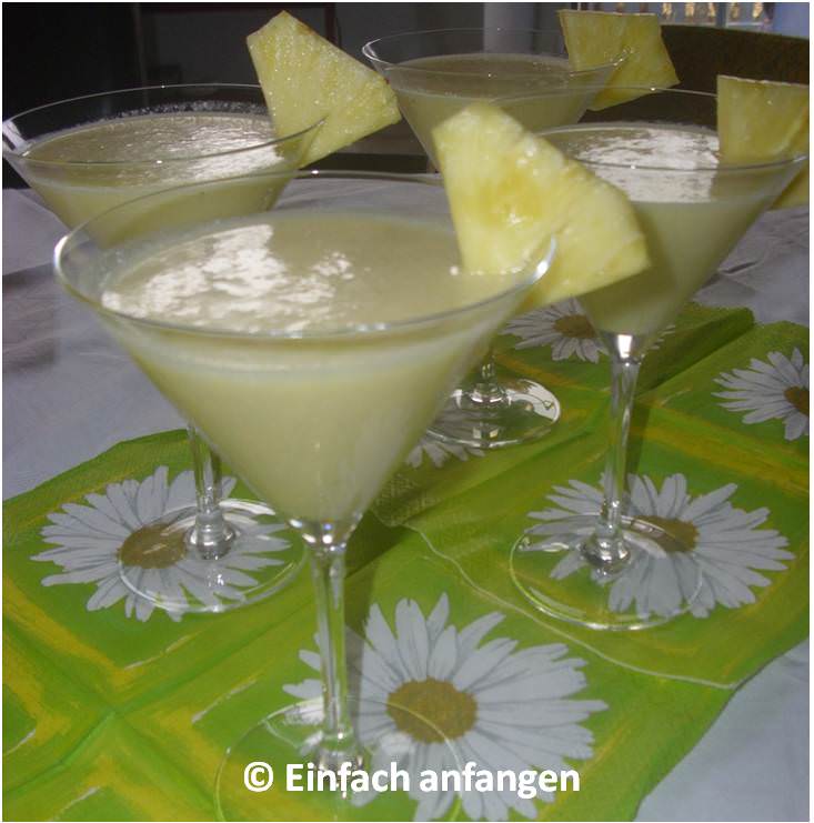 Rezept roh veganer Pina Colada Einfach anfangen